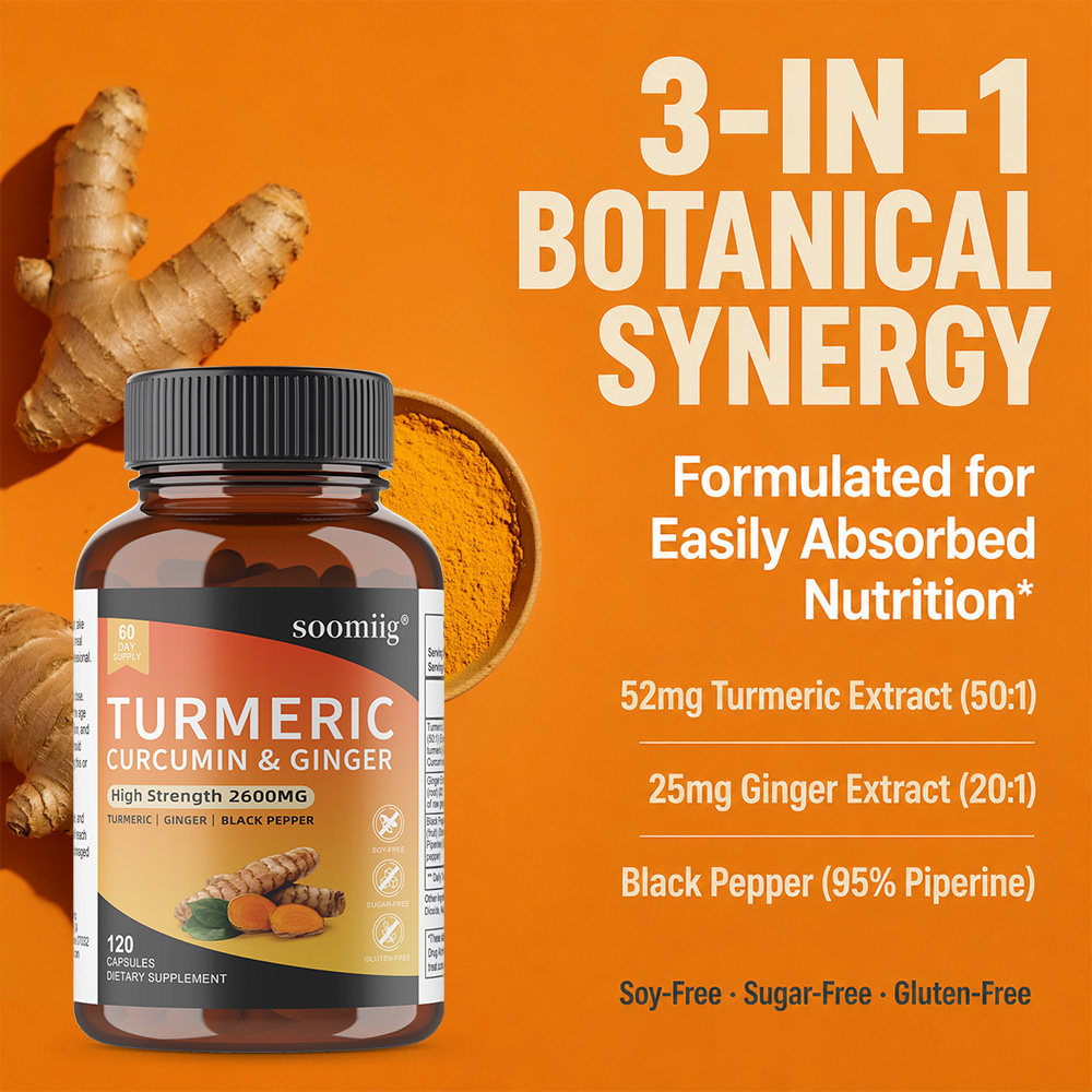Capsule di Curcuma con Zenzero - Turmeric Curcumin Capsule recensione e prezzo